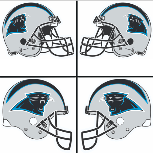 Carolina Panthers Helmet Logo iron on paper